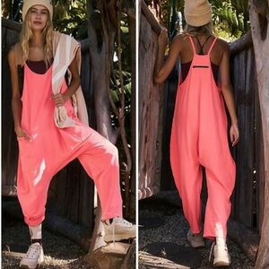 Free People | Hot Shot Onesie (Hot Watermelon)